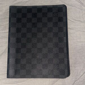 Black Textured Document Holder